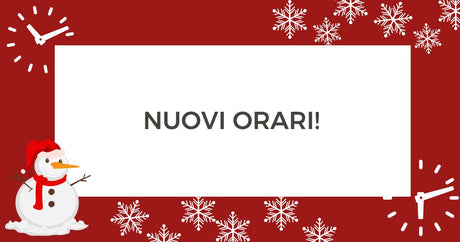Da sabato 18 ottobre: orario continuato tutti i giorni!