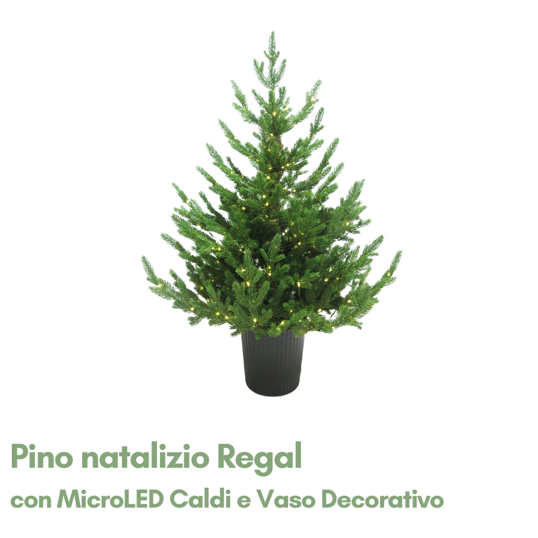 Regal con MicroLED Caldi e Vaso Decorativo
