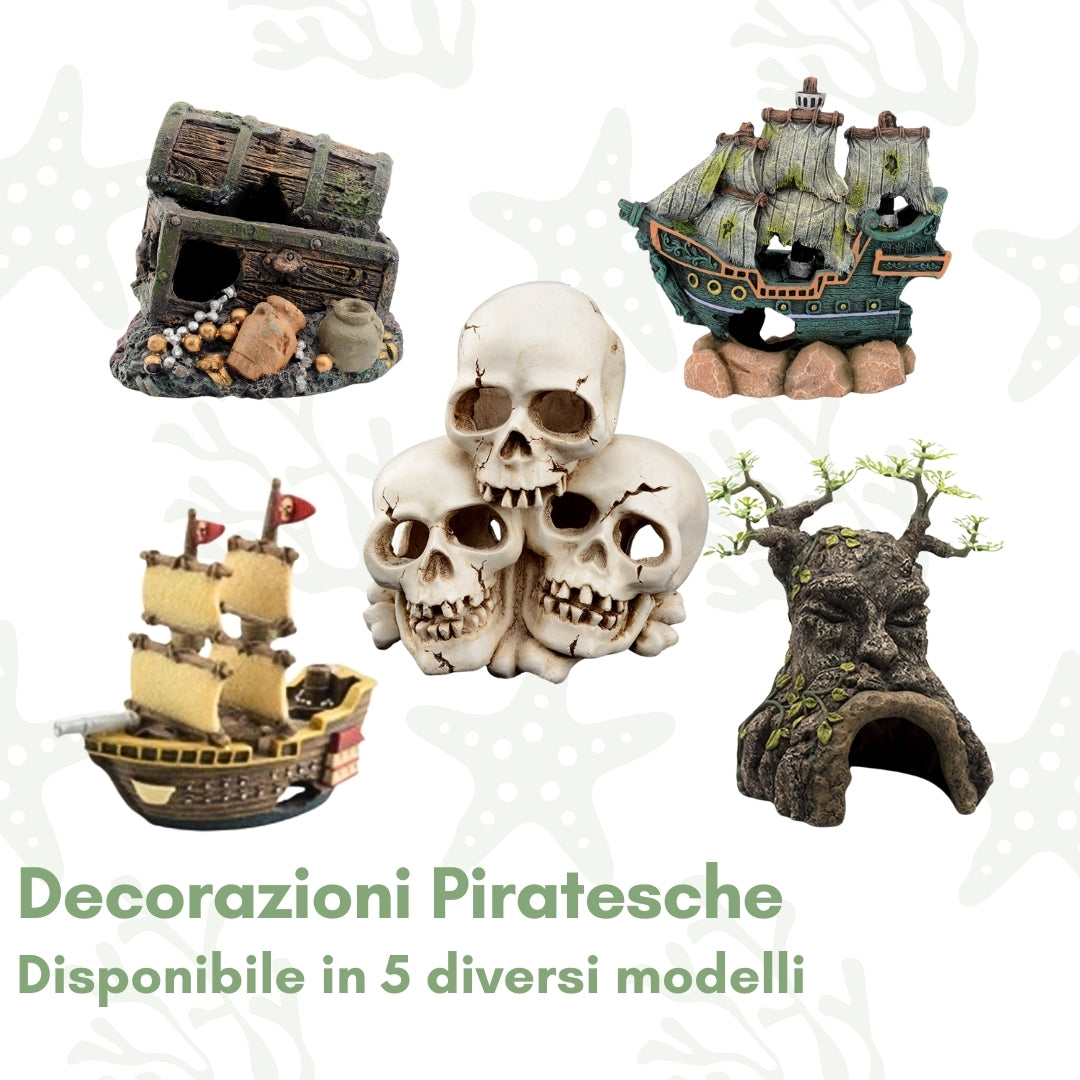 Decorazioni Piratesche - Accessori per acquario a tema avventura