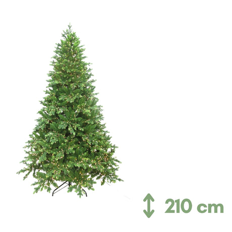 Cooper Albero di Natale con LED 3mm PE/PVC