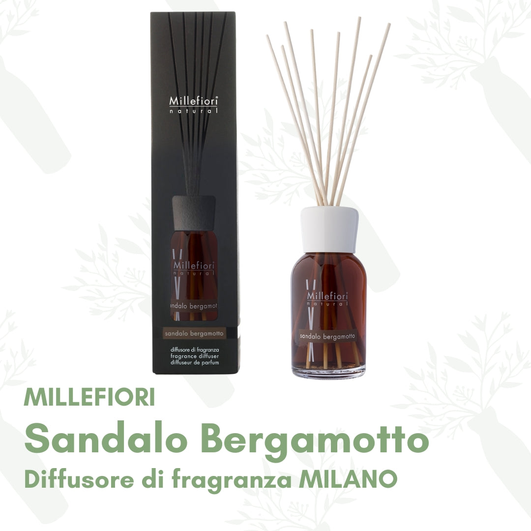 Sandalo Bergamotto - Millefiori Diffusore di Fragranza a Bastoncino