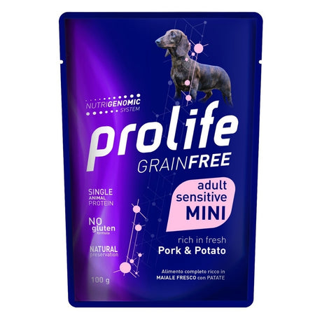 Prolife GrainFree Cibo Umido Cani Adulti t. Mini Maiale e Patate
