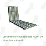Cuscino Lettino Wheellonger 197x61cm