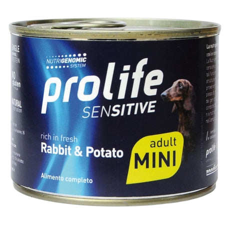 Prolife Sensitive Cibo Umido Cane Adulto t. Mini Coniglio Patate