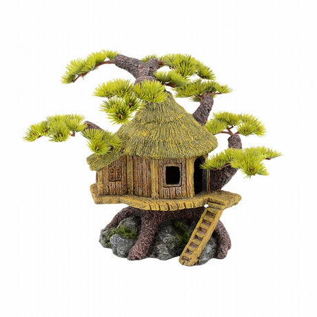 Decorazione Tiki Esotica per Acquario - Atmosfera Tropicale Autentica