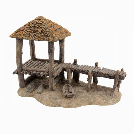 Decorazione Tiki Esotica per Acquario - Atmosfera Tropicale Autentica