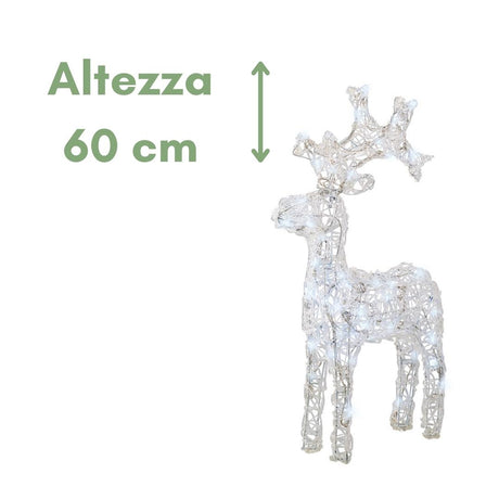 Renna da Esterno a Led - Renna luminosa da giardino