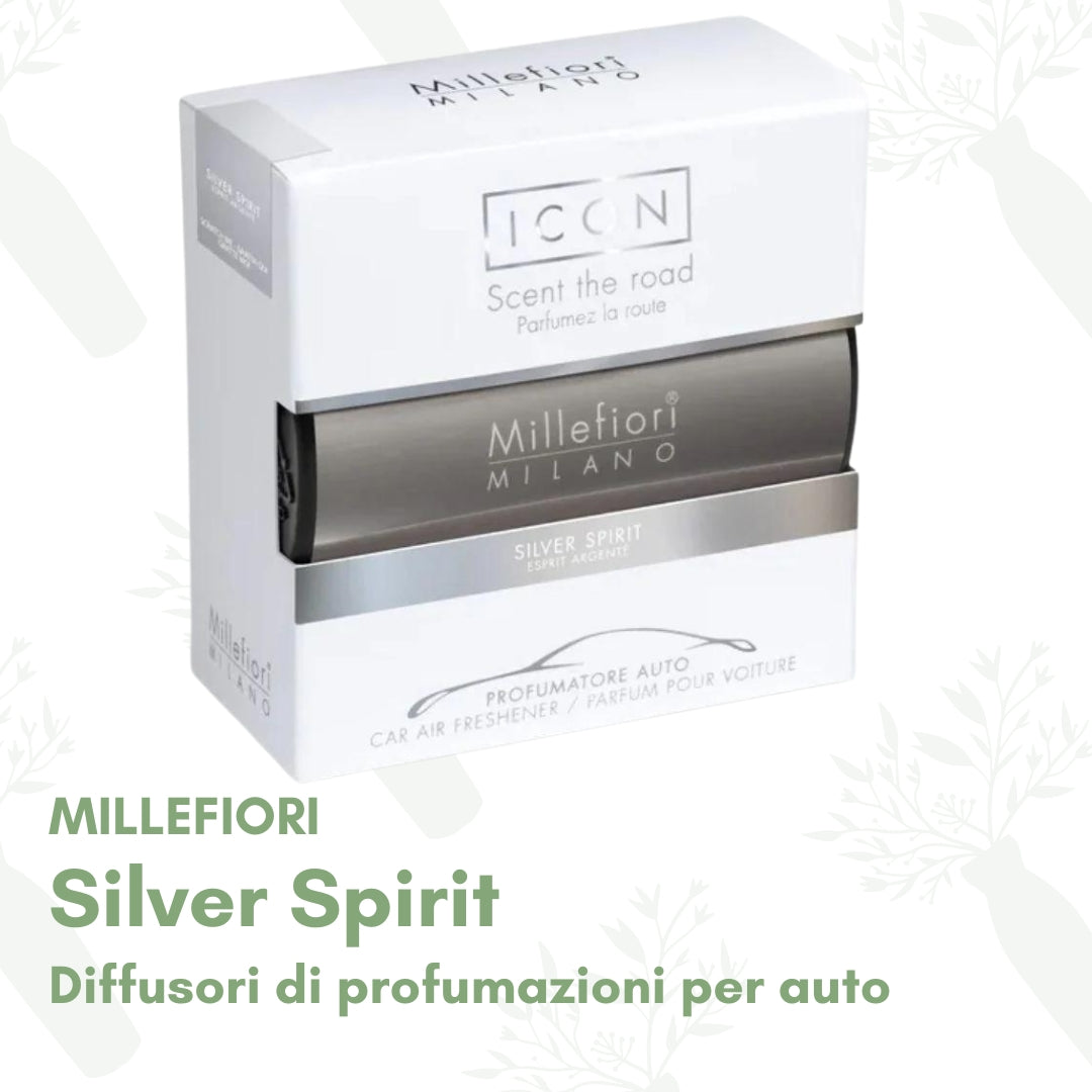 Silver Spirit - Diffusori di profumazioni per auto Millefiori