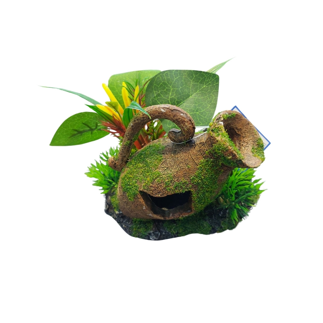 Rovine con Muschio per Acquario - Effetto Naturale per Fondali Verdi