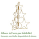 Albero di Natale in Ferro Dorato per Addobbi