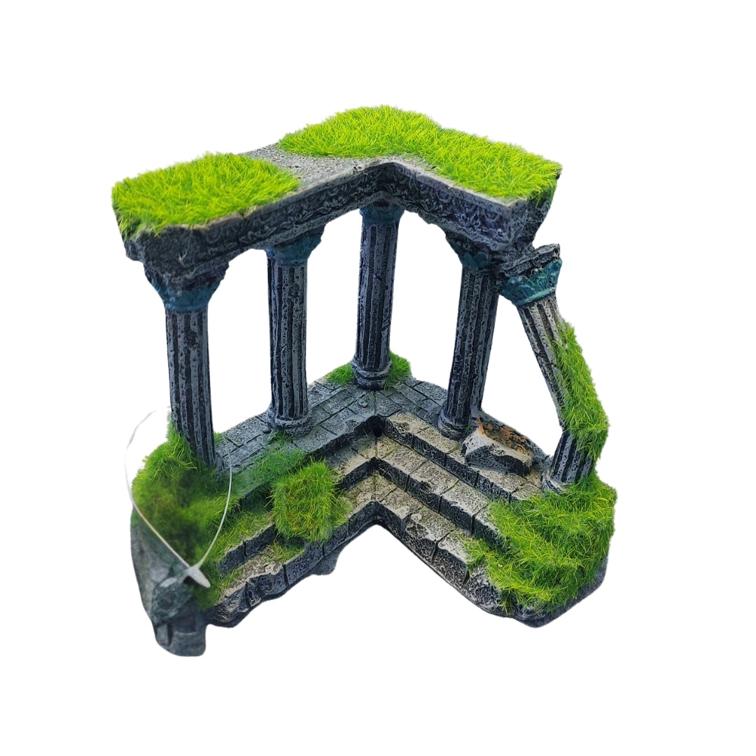 Rovine con Muschio per Acquario - Effetto Naturale per Fondali Verdi