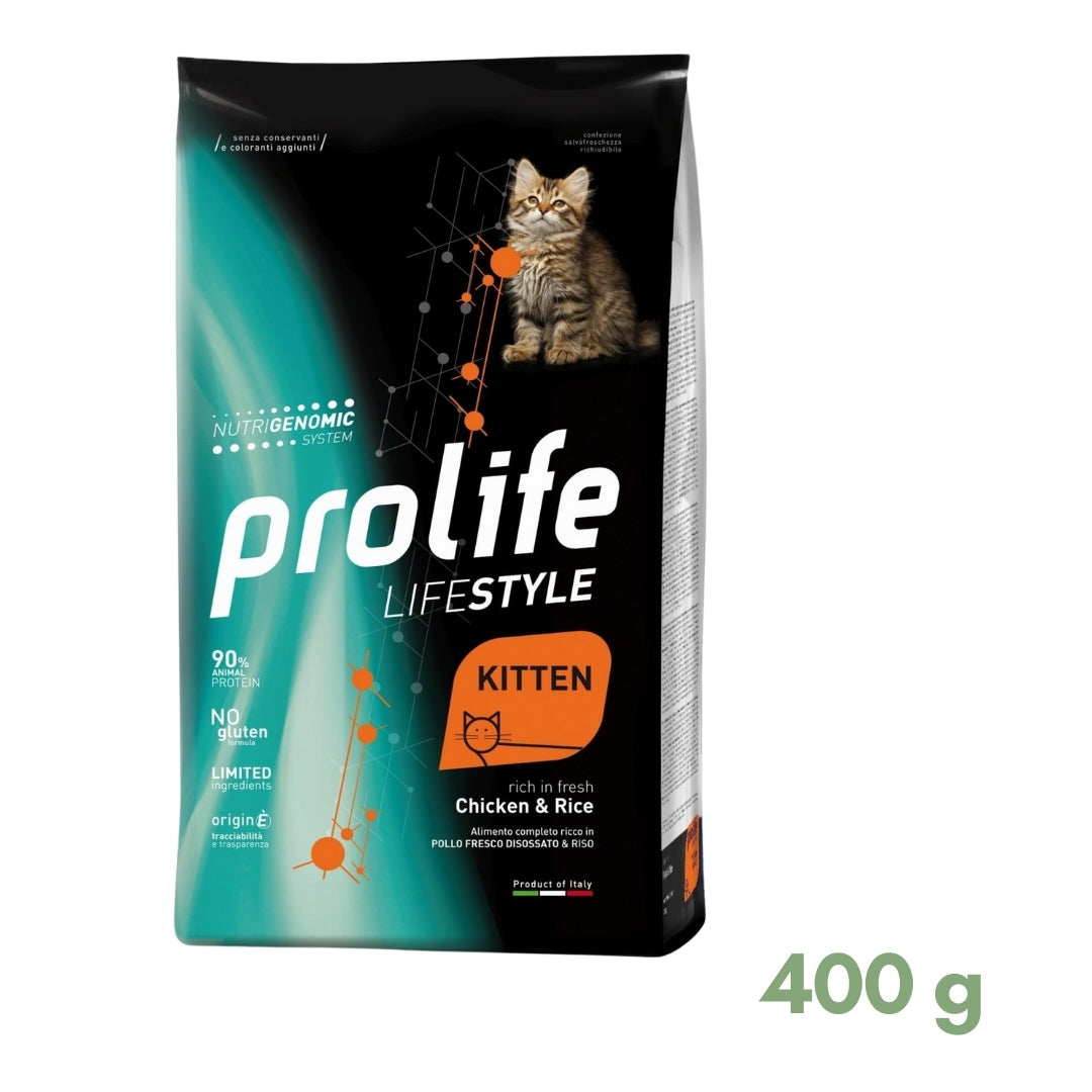 Prolife Lifestyle Crocchette Gatto Cucciolo Pollo Riso