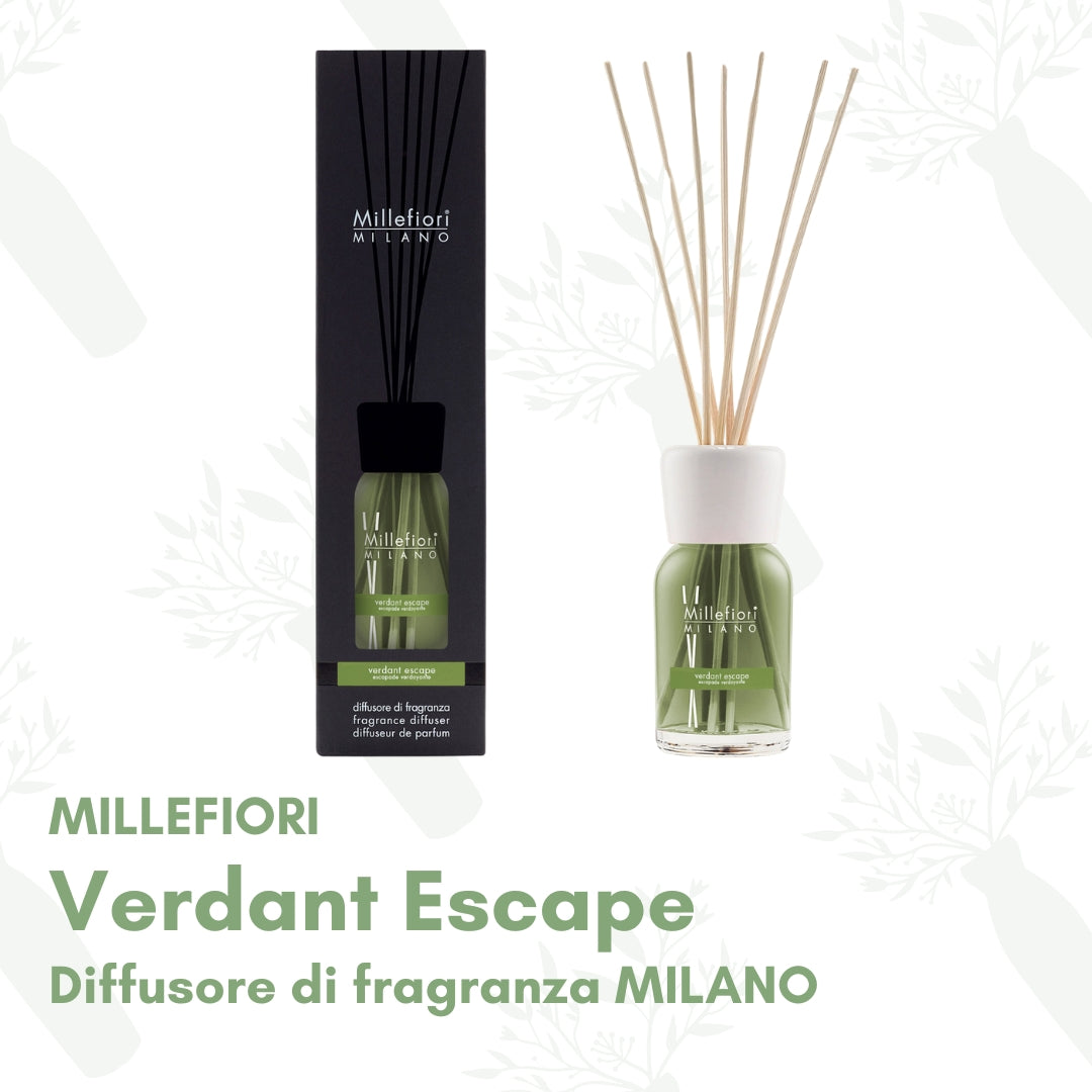 Verdant Escape - Millefiori Diffusore di Fragranza a Bastoncino "Milano"