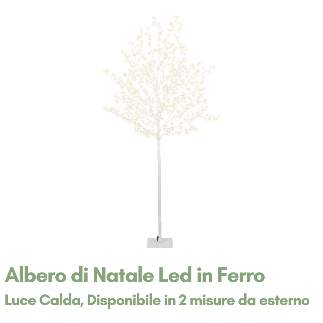 Albero di Natale LED in Ferro Luce Calda