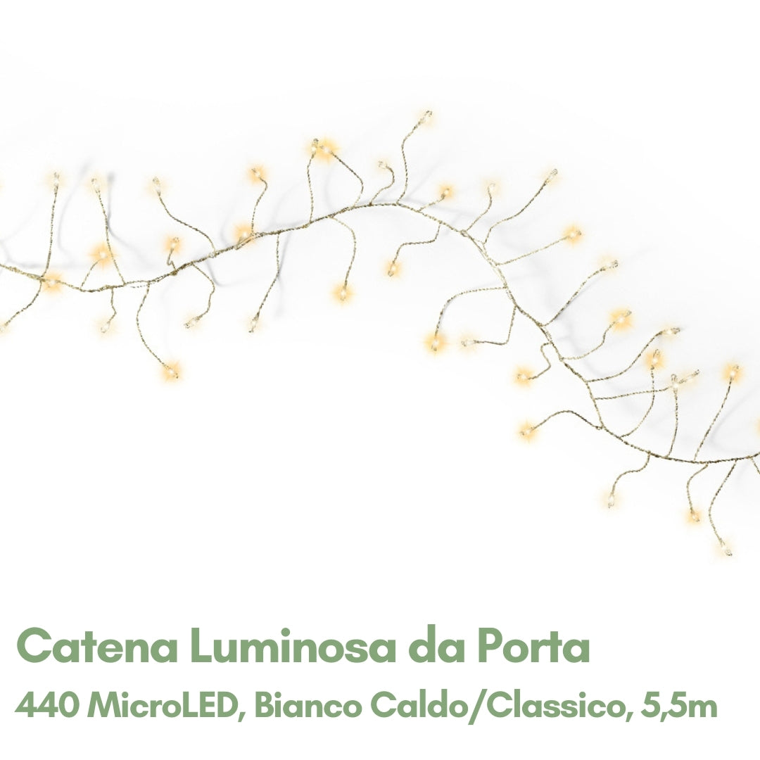 Cavo Luminoso Microled da Porta Luce Calda/Classica