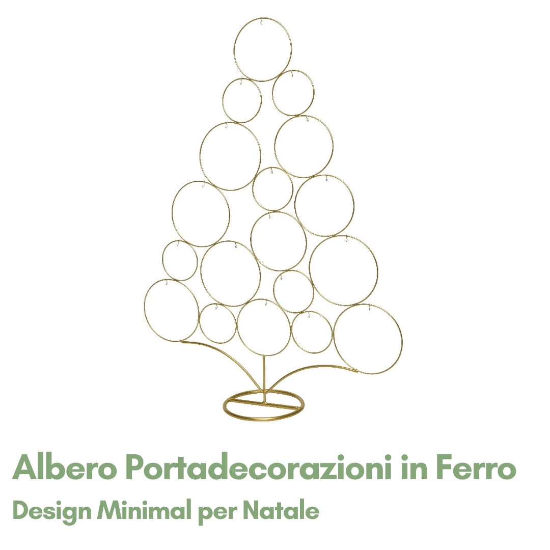Albero Portadecorazioni Natalizie in Ferro da Interno H 118cm