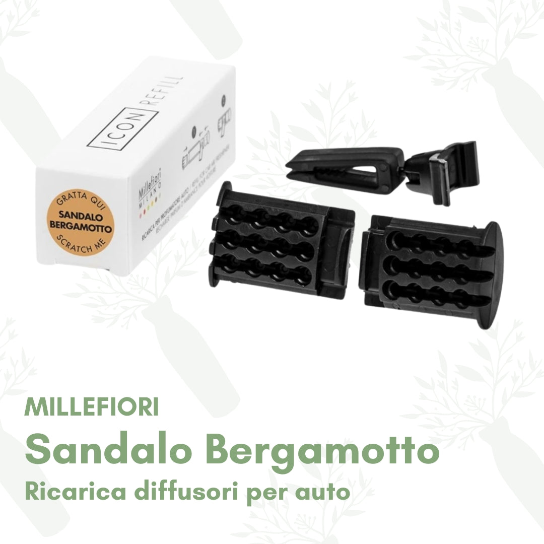 Sandalo Bergamotto - Ricarica Diffusore Auto Millefiori