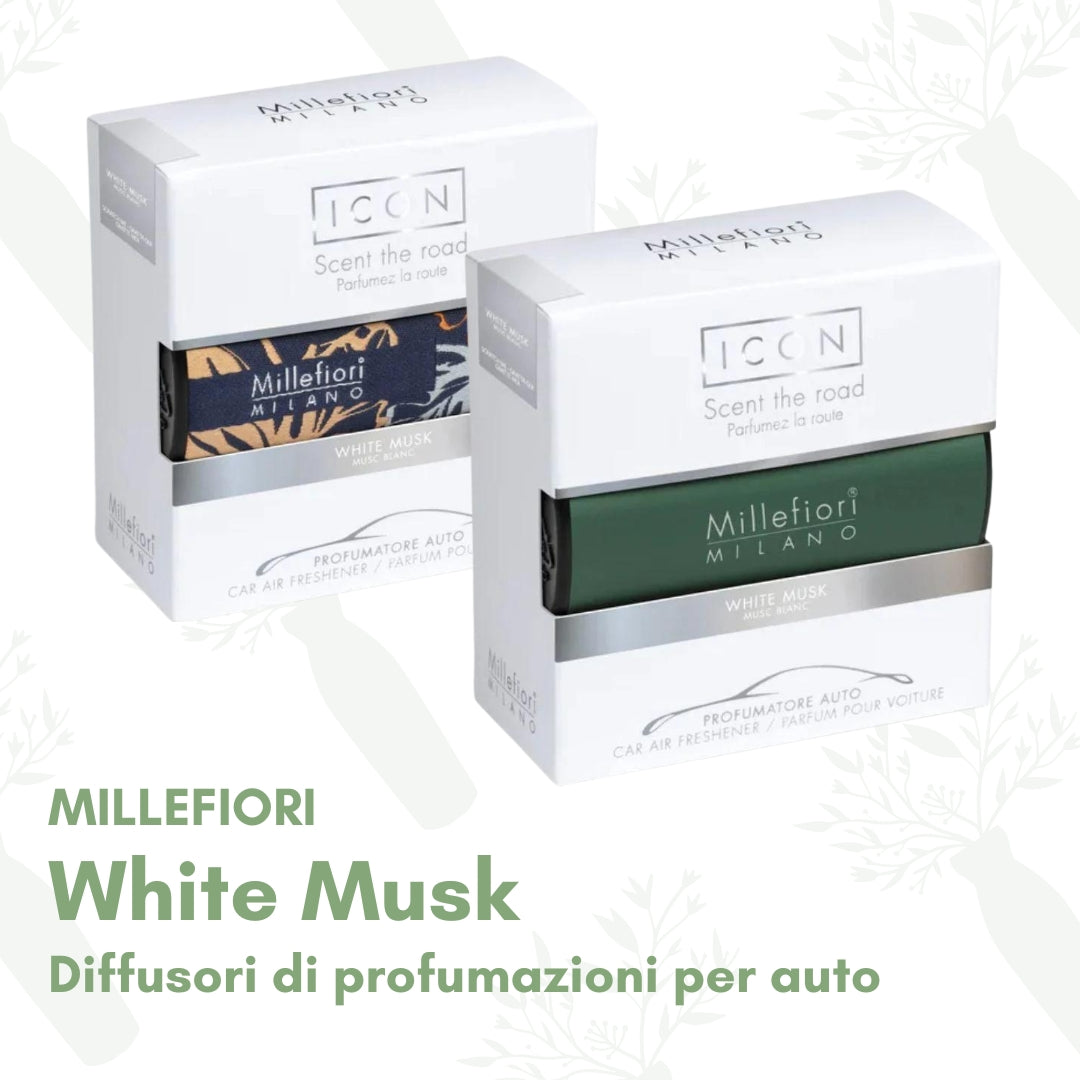 White Musk - Diffusori di profumazioni per auto Millefiori