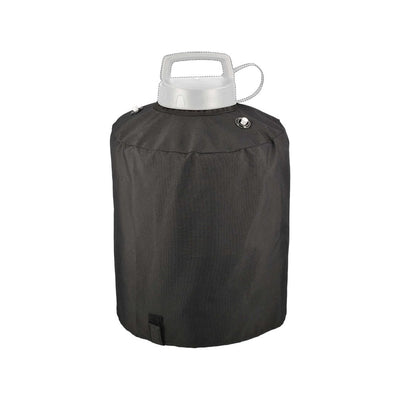 Cappuccio nero in tessuto per protezione nebulizzatore Geyser da 12 litri, con fori metallici e chiusura superiore