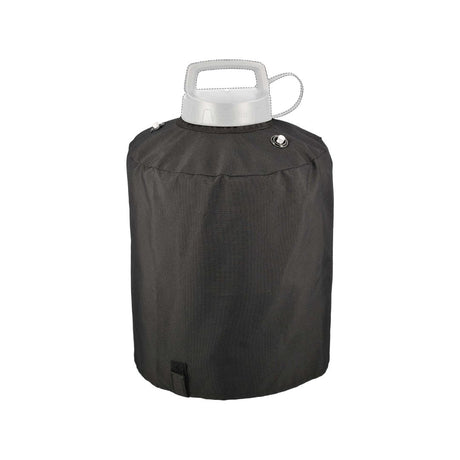 Cappuccio nero in tessuto per protezione nebulizzatore Geyser da 12 litri, con fori metallici e chiusura superiore