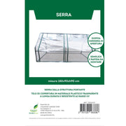 Serra con telo trasparente, ideale per piante aromatiche e ortaggi.