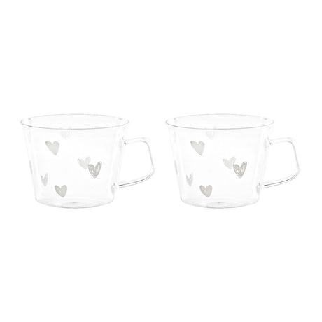 Simple Day – Set 2 tazze colazione 480 ml con scritte