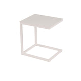 Tavolino da Giardino Kim in Alluminio Bianco