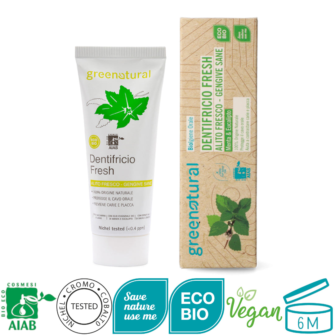 Dentifricio Fresh GreeNatural - Dentifrici biologici certificati