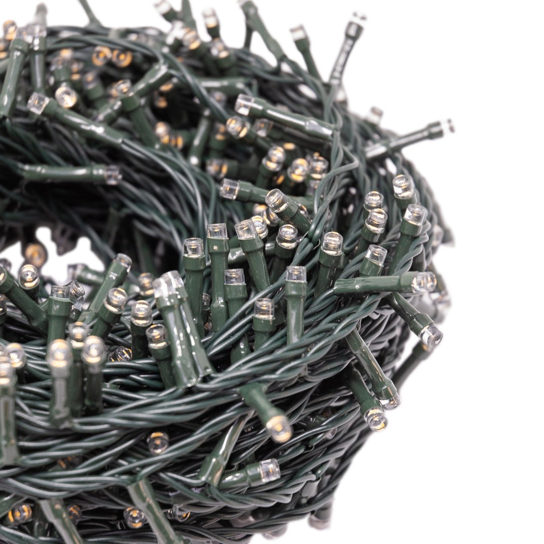 filo luce calda Natale catena led