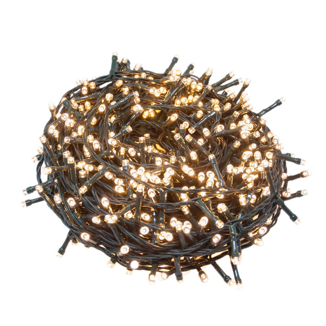 filo luce calda Natale catena led