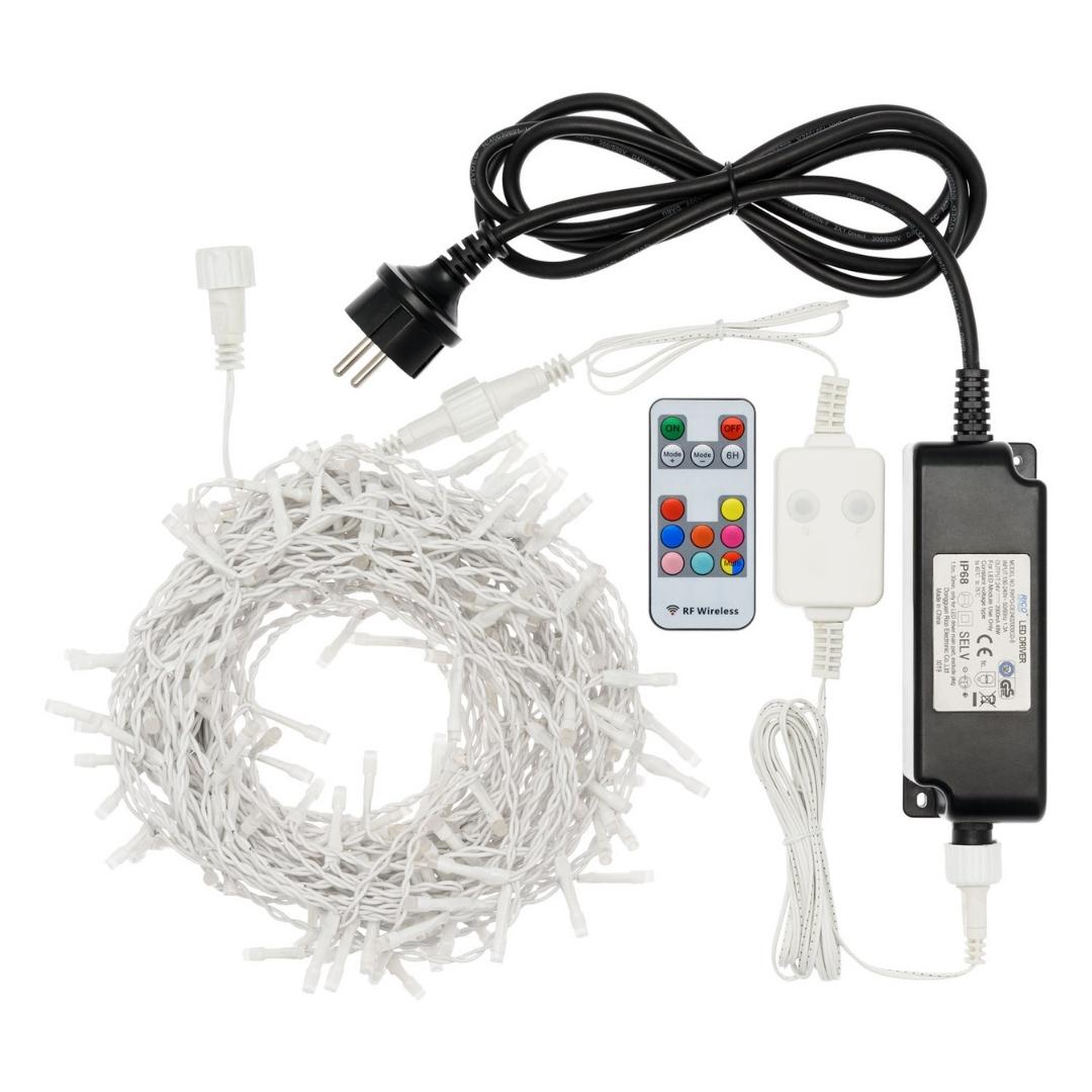 Ice Light Wonder 175 Led - Luci di Natale a cascata da esterno