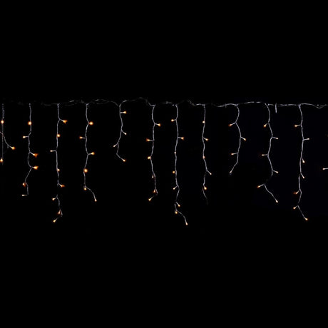 Tenda Luminosa 72 Led 220 cm - Luci a cascata da esterno a batteria