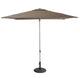 Brezza - Ombrellone da giardino a palo centrale quadrato taupe Ombrelloni Palo Centrale Garden Team
