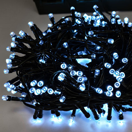 CATENA LUMINOSA A LED A BATTERIA CON TIMER E GIOCHI DI LUCE Luci Albero di Natale BIA Home & Garden