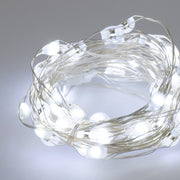 Catena Metal 50 LED Jumbo a Batteria Uso INTERNO Luci a Batteria Garden Team