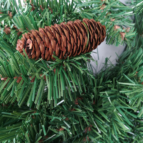 Corona Pino Artificiale PVC con Pigne Corone Pino Natale Garden Team