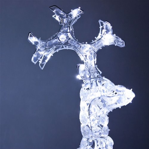 Decorazione Luminosa Renna 3D Acrilico a Led Renne Luminose LOTTI