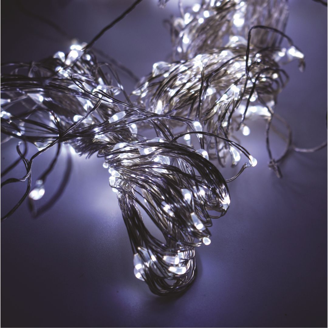 Filo Metallico Modellabile 600 NanoLED Luci Albero di Natale PREQU