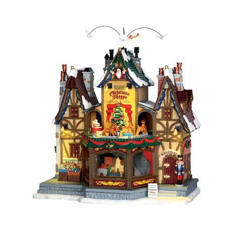 LEMAX NEGOZIO HOLIDAY HAMLET CHRISTMAS SHOPPE 55026 Casette Illuminate LEMAX