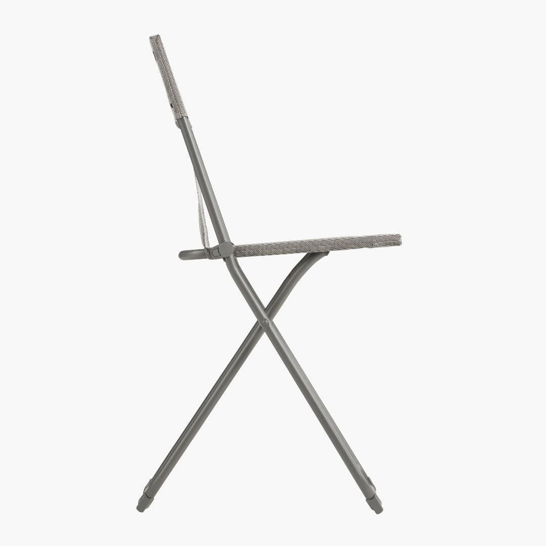 Vista di lato della sedia Balcony II Terre Lafuma sedia pieghevole da giardino tinta unita