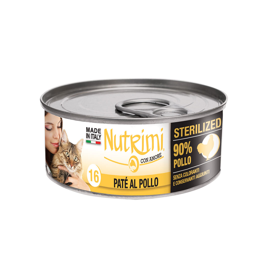 Sterilized Paté al Pollo 85 g - Cibo umido per gatti sterilizzati