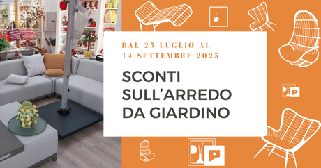 Sconti sull'arredo da giardino