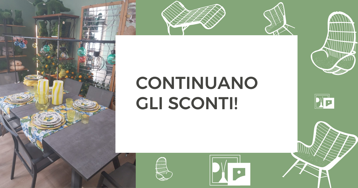 Continuano gli sconti!