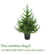 Regal con MicroLED Caldi e Vaso Decorativo