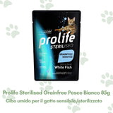 Prolife Sterilized Grainfree Cibo Umido Gatto Adulto Pesce Bianco Patate 85g