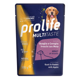 Prolife Multitaste Cibo Umido Cane Adulto Quaglia Coniglio Mele 300g