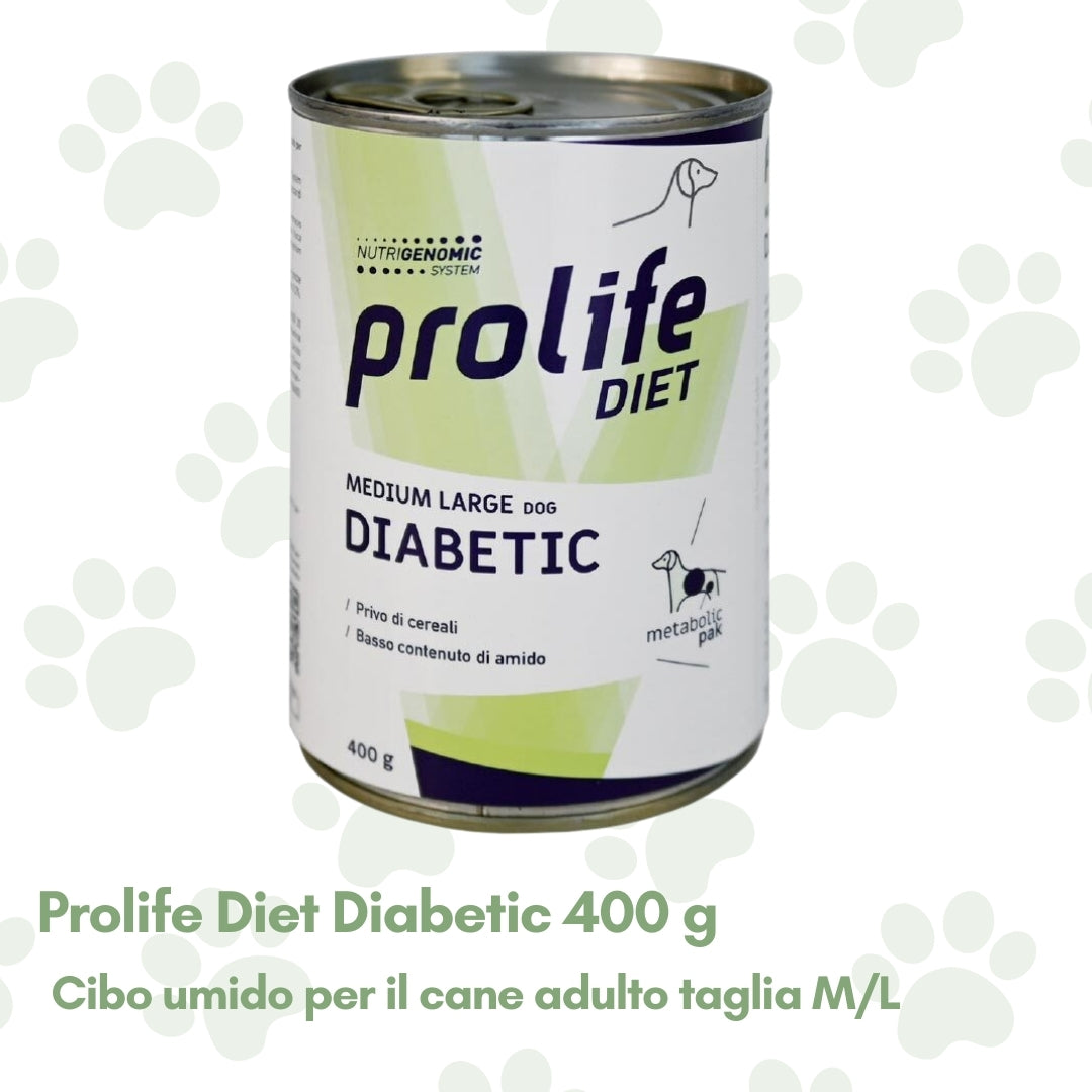 Prolife Diet Diabetic Cane Adulto t. M/L 400g