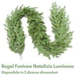 Regal Festone con MicroLED Caldi Misto PE/PVC