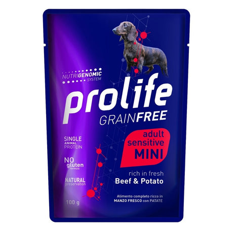 Prolife GrainFree Cibo Umido Cani Adulti t. Mini Manzo e Patate