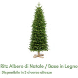 Ritz Albero di Natale con Base in Legno